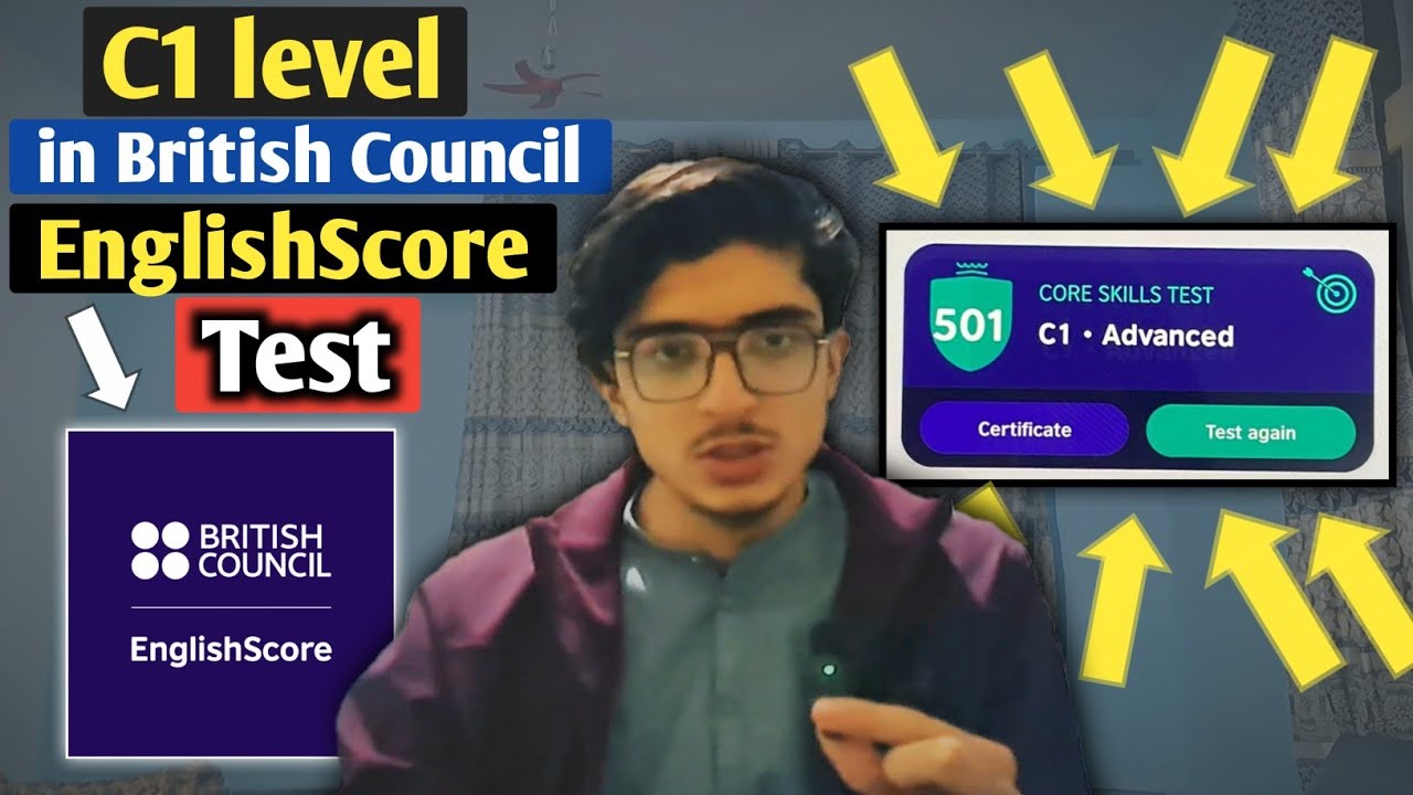Я получил уровень C1 на тесте British Council EnglishScore!