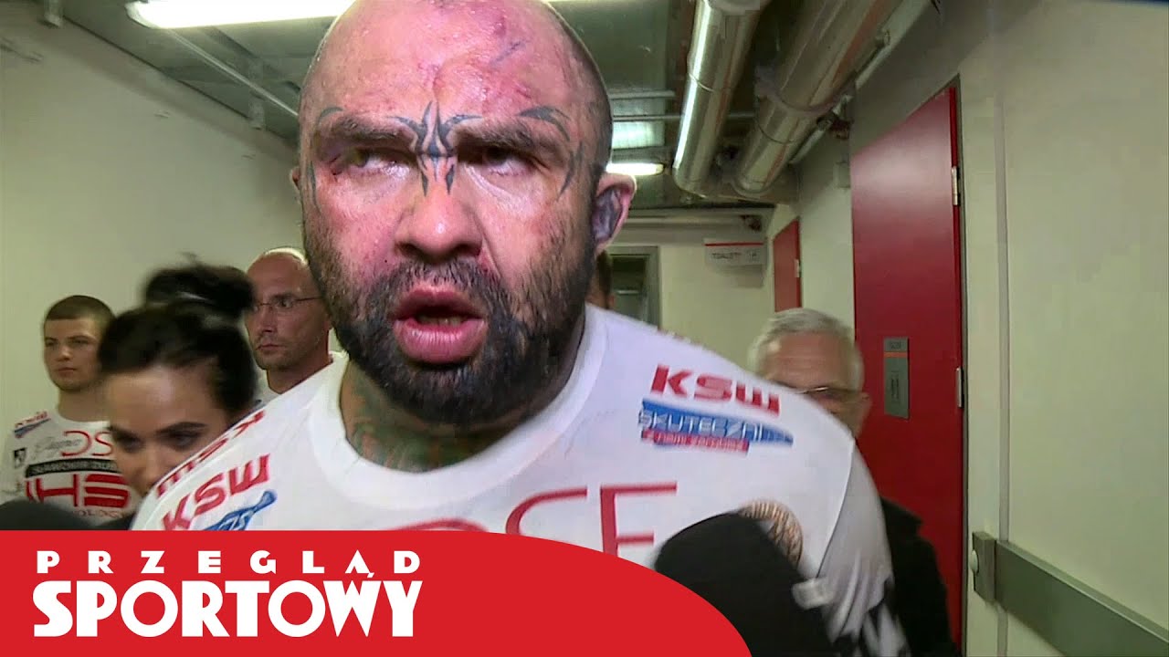 Marcin R&oacute;żalski po zwycięstwie z Mariuszem Pudzianowskim