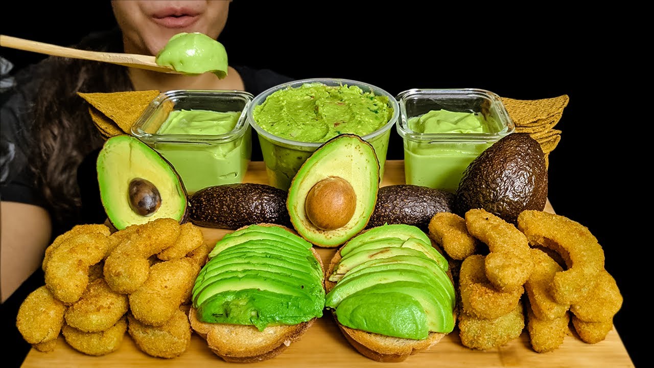 Eating Only Avocado | ASMR EATING (No Talking) MUKBANG 먹방