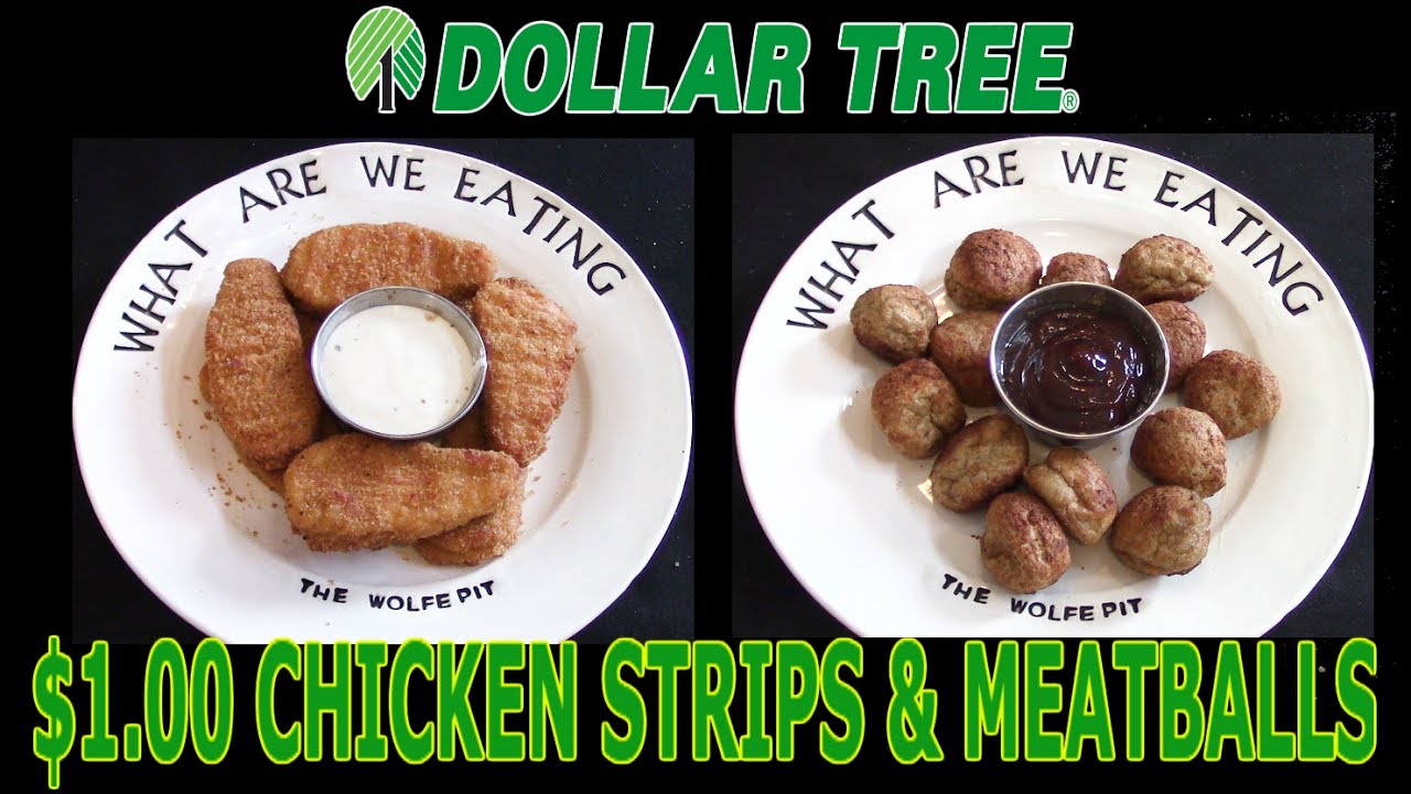 Dollar Tree $1.00 Chicken Fingers & OMG Meatballs - WHAT ARE WE EATING?? - The Wolfe Pit