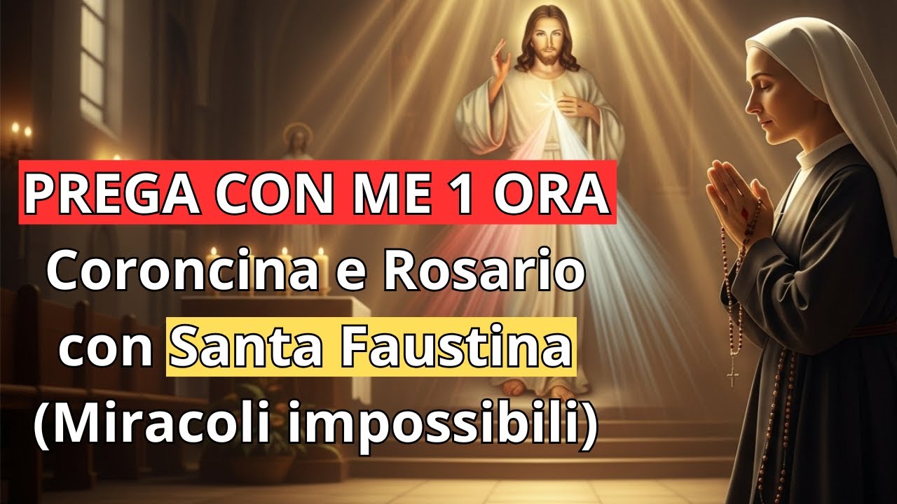 PREGA CON ME 1 ORA - Coroncina e Rosario con Santa Faustina (Miracoli impossibili)