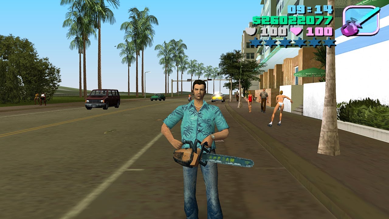 GTA Vice City (PC) Free Roam Rampage Gameplay - 4K 60FPS