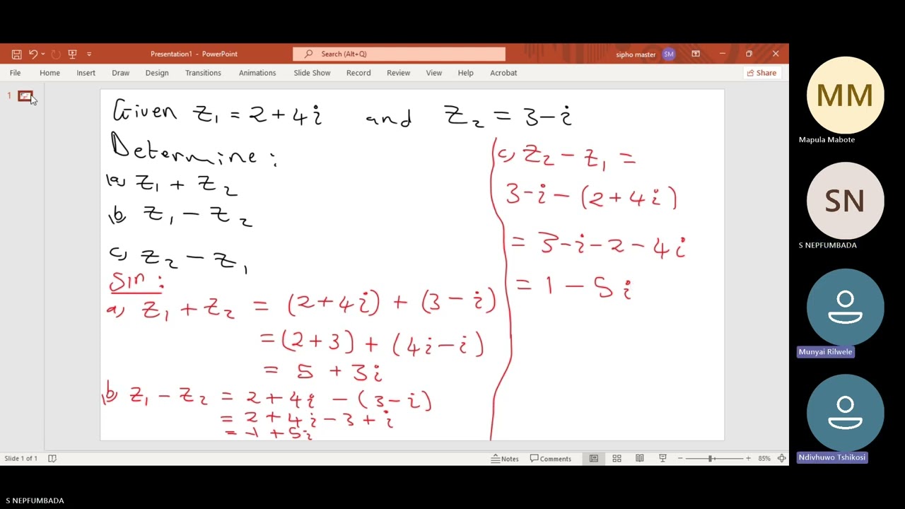 FMT1140 Mathematics Complex Number