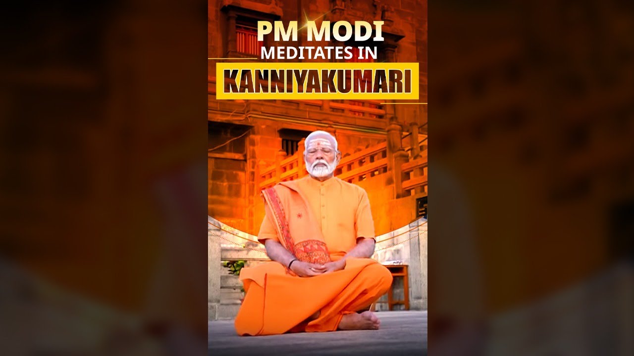 PM Modi Meditates at Swami Vivekananda Rock Memorial in Kanniyakumari, Tamil Nadu