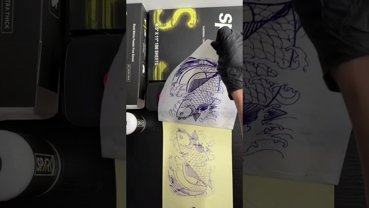 How to transfer a tattoo from paper to skin | SPARK STENCIL