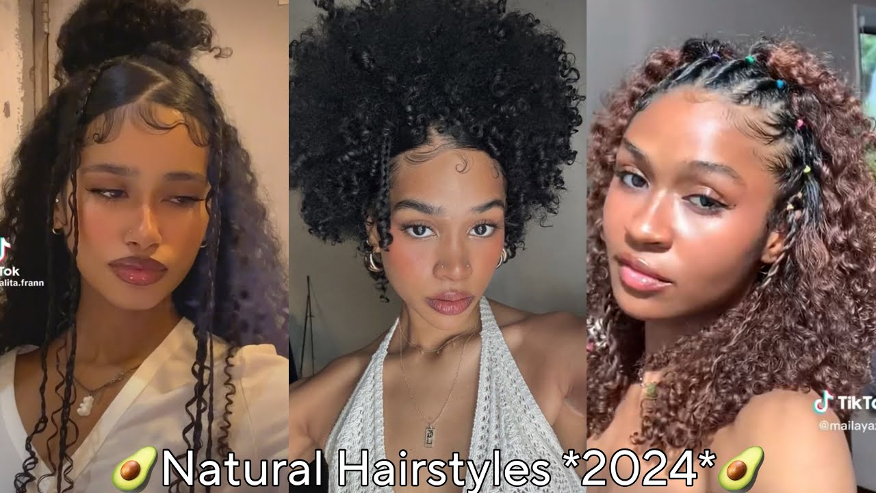 Natural Hairstyles Compilation For Baddies 🥑 *2024*