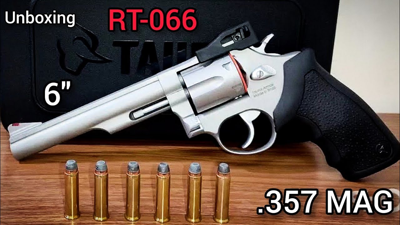 RT-066 TAURUS REVÓLVER INOX FOSCO 6 Polegadas 6 tiros em 357 magnum!