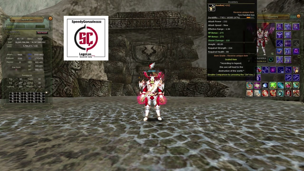 Minarkın En İtemli Warrioru İtem Tanıtım  // 9 Holy Set Uskoda Tek..!! Knight Online Minark