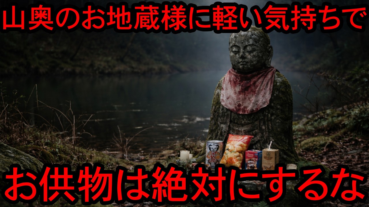 【実話】道端のお地蔵様に軽い気持ちでお供物をしたら◯◯が憑いてきてマズイことになった…