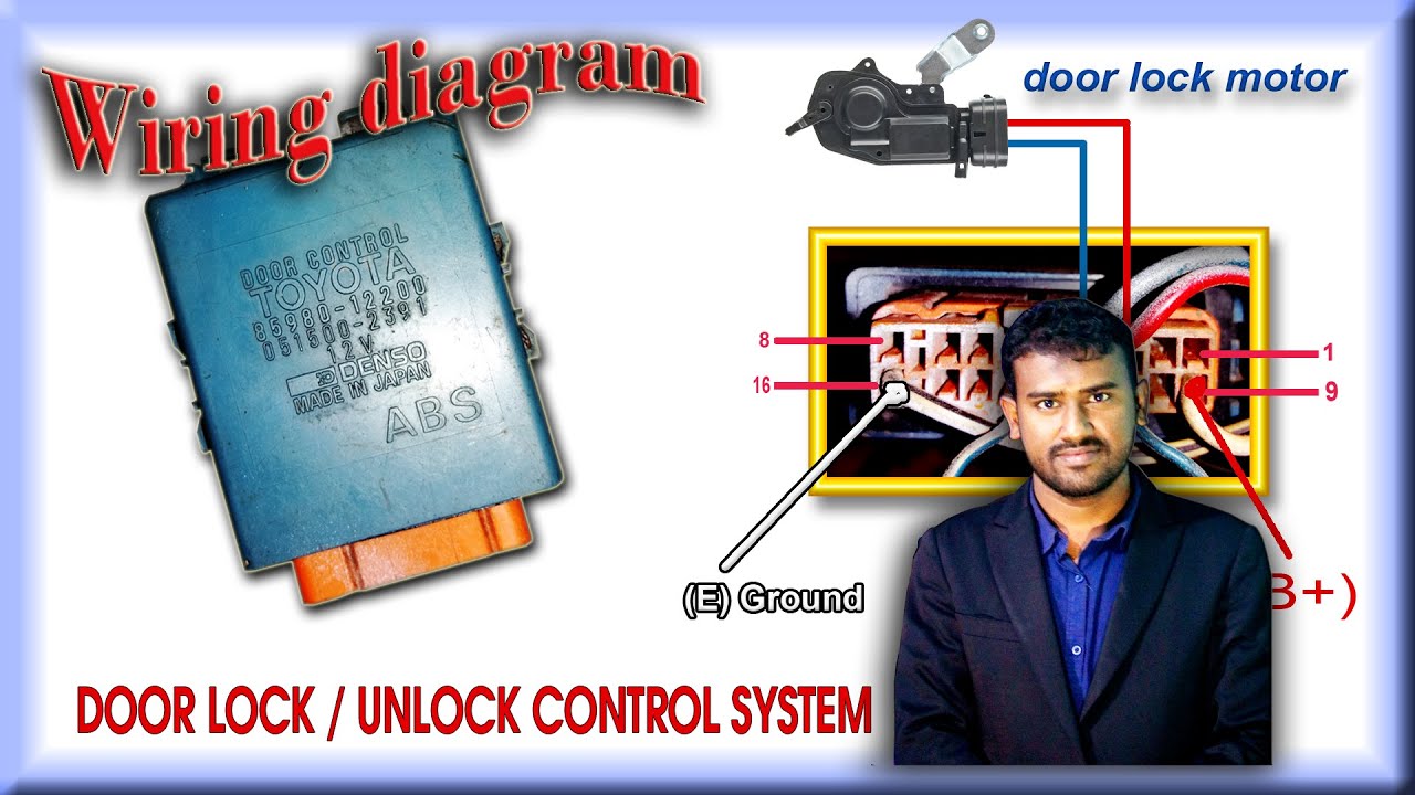 Door lock unlock wiring diagram || Car lock unlock || diagram 👈👉 Smart Automobile / 01782894353