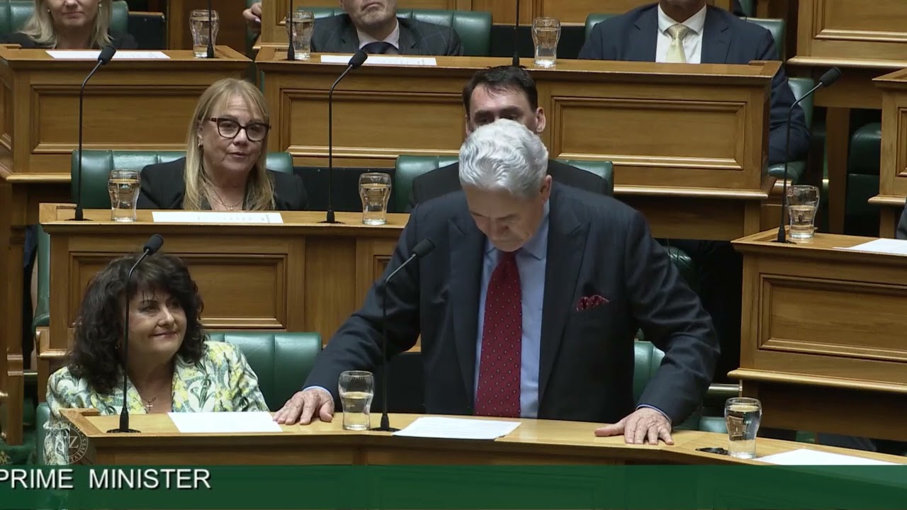 Winston Peters: Jim Bolger, may God bless you.
