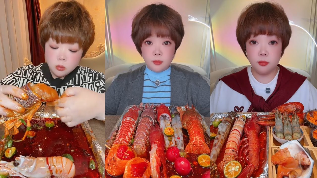Asmrfood : Eating big Shrimp 🦐🍤🦐 { seafood 🦞🦞🦞🍢} #mukbang #eatingshow #seafood #cooking