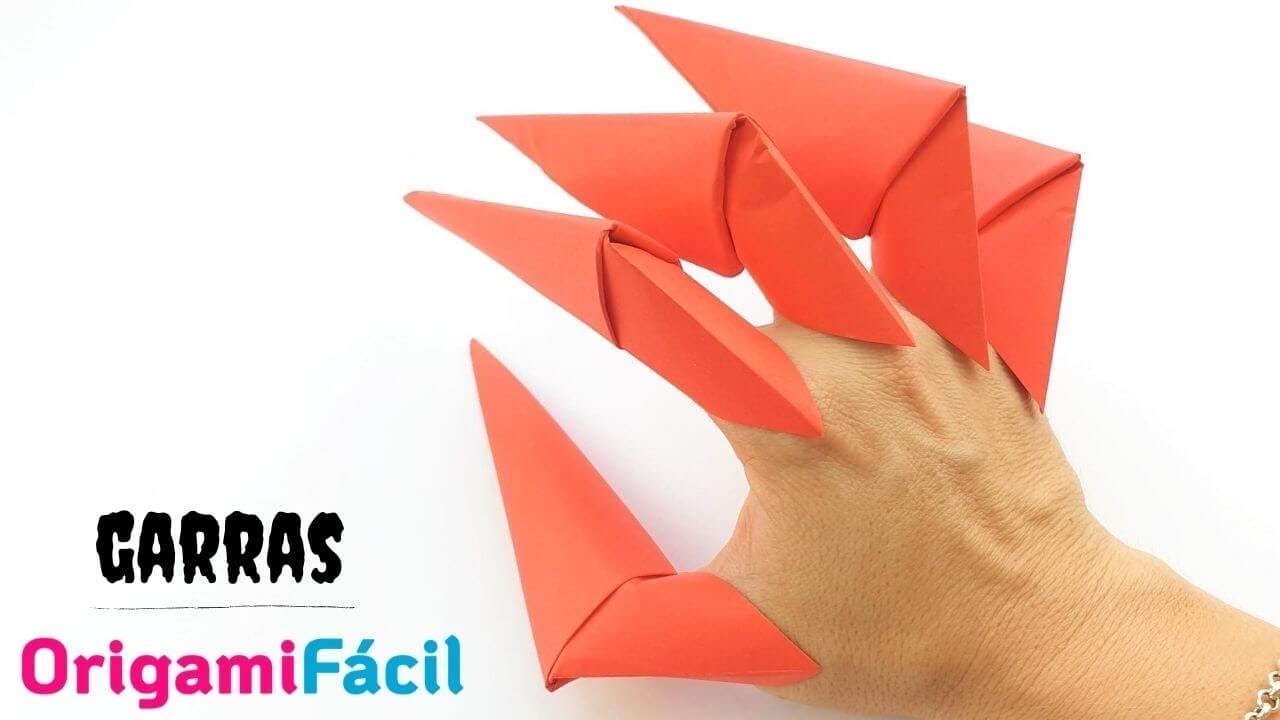 Cómo hacer unas garras de papel para tu disfraz de Halloween
