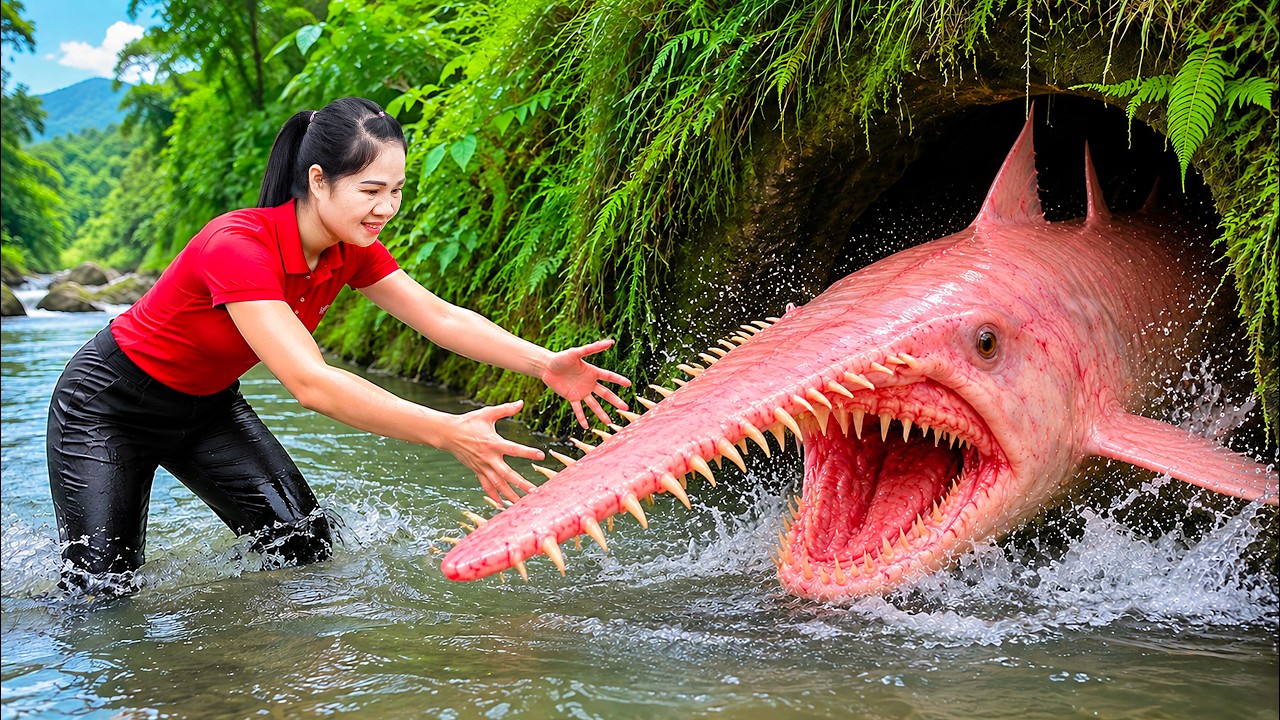 Catching Monster Catfish Creature & Go to Market Sell | I Found Fish In The Scariest Locations...