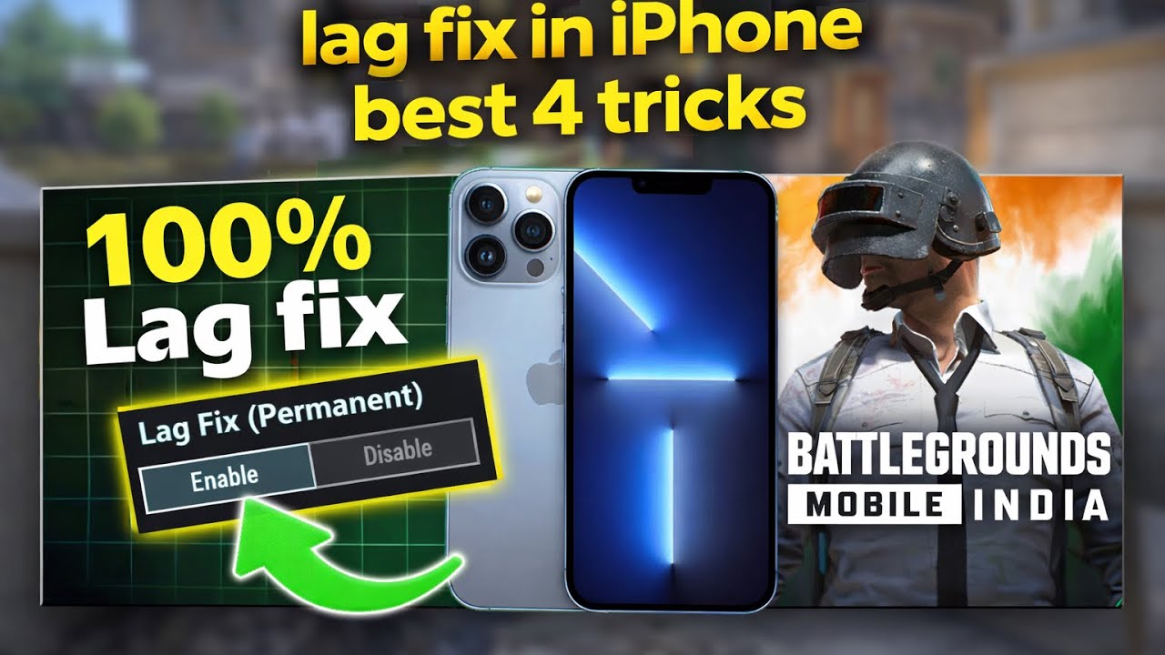 BGMI Lag Fix in iPhone 2026 🔥 Fix Frame Drop, High Ping & FPS Drop | 4 Best Settings