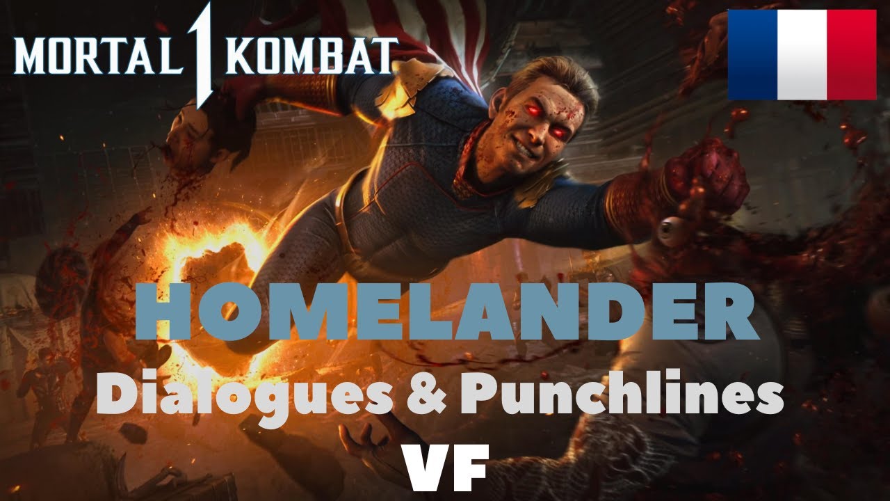 MORTAL KOMBAT 1 - HOMELANDER (LE PROTECTEUR) Toutes les Intros Dialogues & Punchlines VF