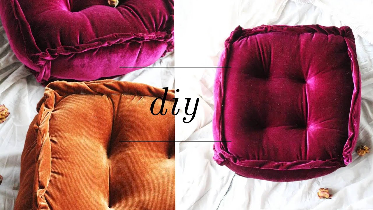 DIY Bohemian Floor Cushions! (Urban Outfitters Inspired) Looking for a fun and easy craft project?