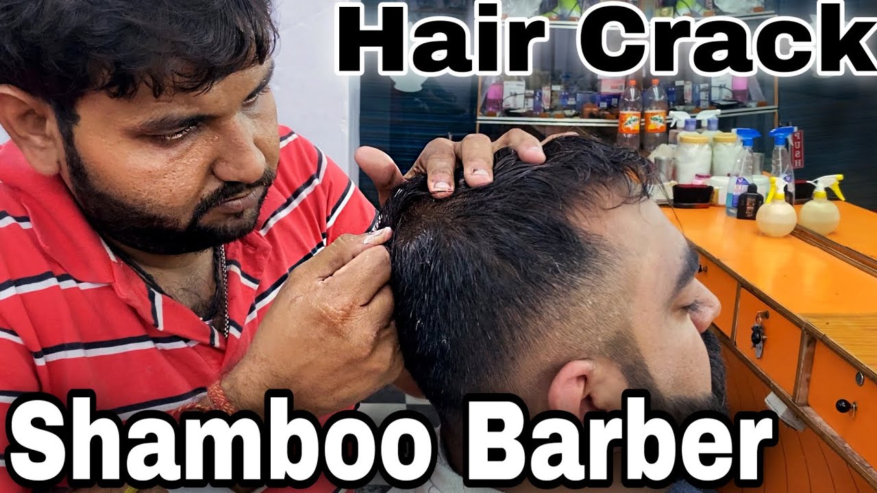 Nasal Cracking Head massage with skin and hair crack by Shamboo Barber - Indian barber