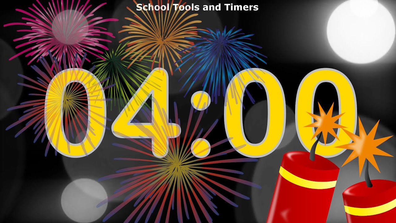 4 Minute Countdown Timer - New Year's Eve! 🎉🧨✨