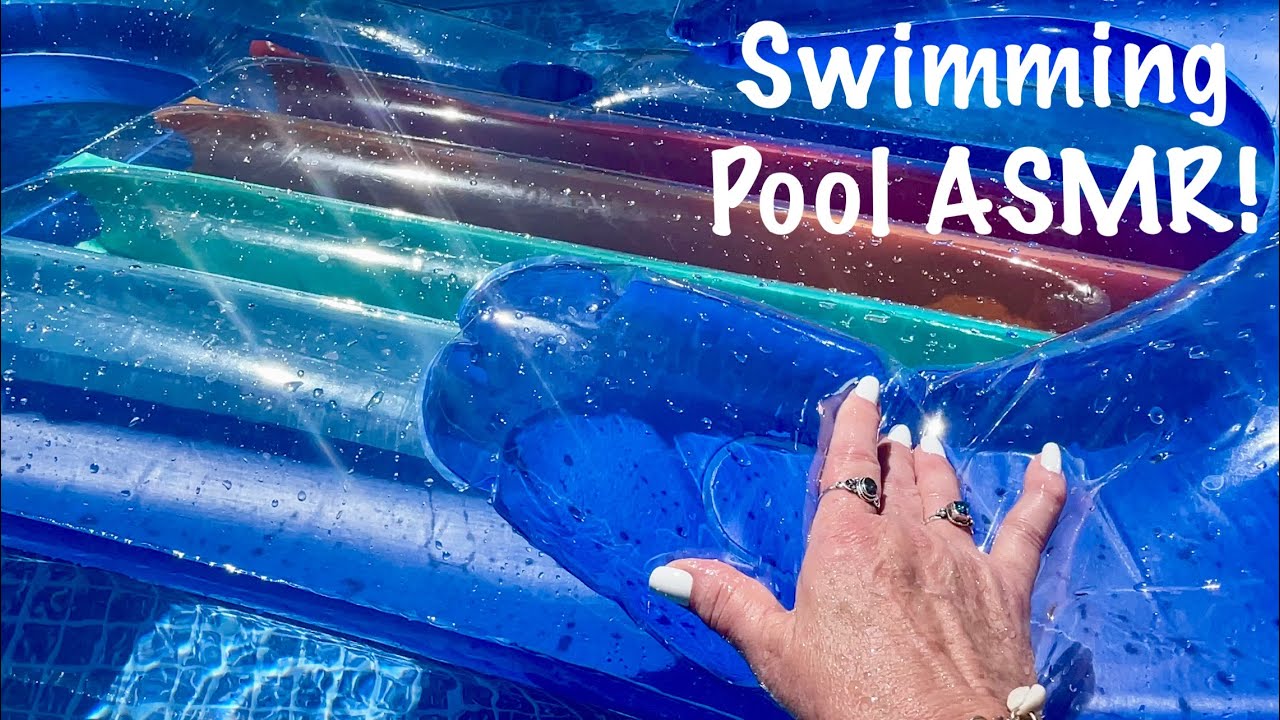💦 Swimming pool ASMR! (Soft Spoken Version) Water 💧 nature sounds!