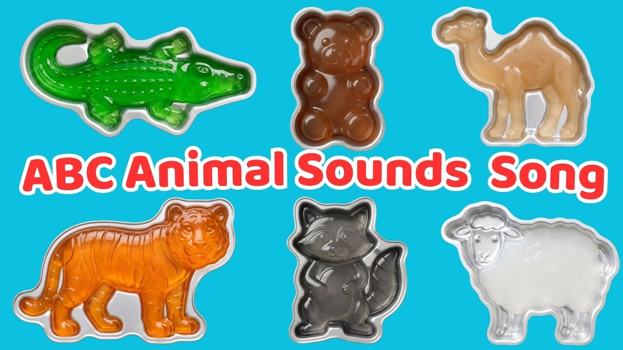 ABC Safari Animals Song 🐊🐻 Funny Mold Animals Chase on Tracks | Kids Learning ABC