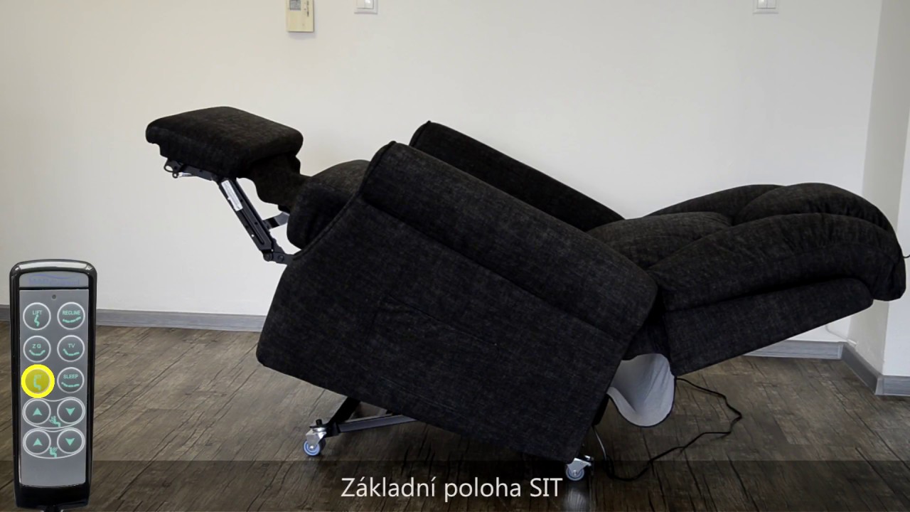 Polohovací křeslo MD-22 Zero Gravity | ukázka ovládání