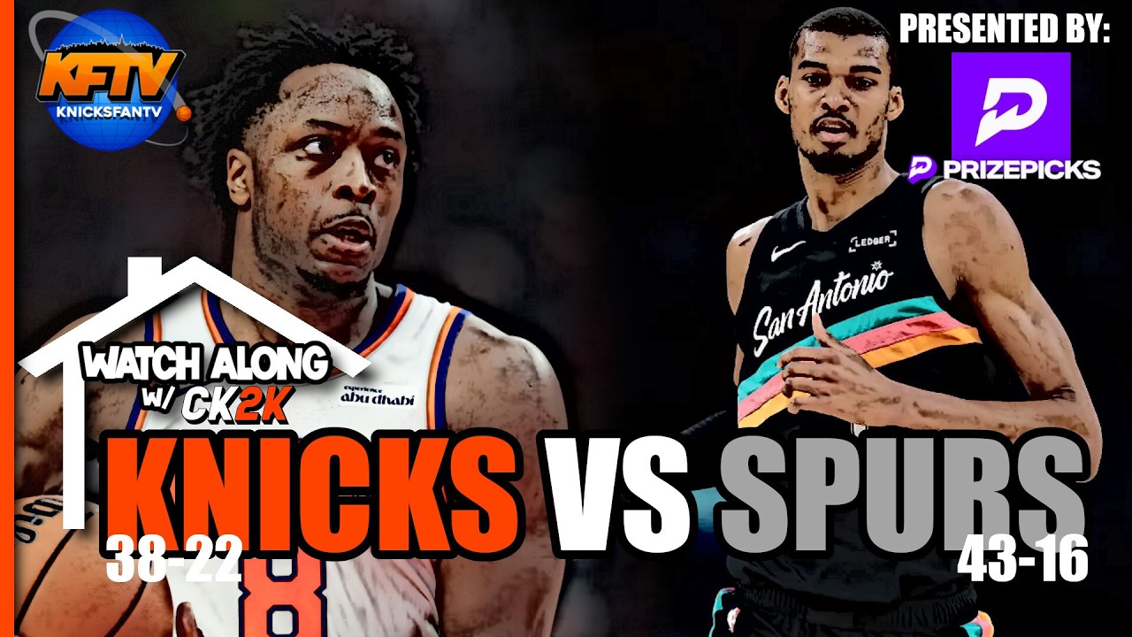 Knicks vs Spurs Play-By-Play Show - Live Watch Along - Knicks Fan TV