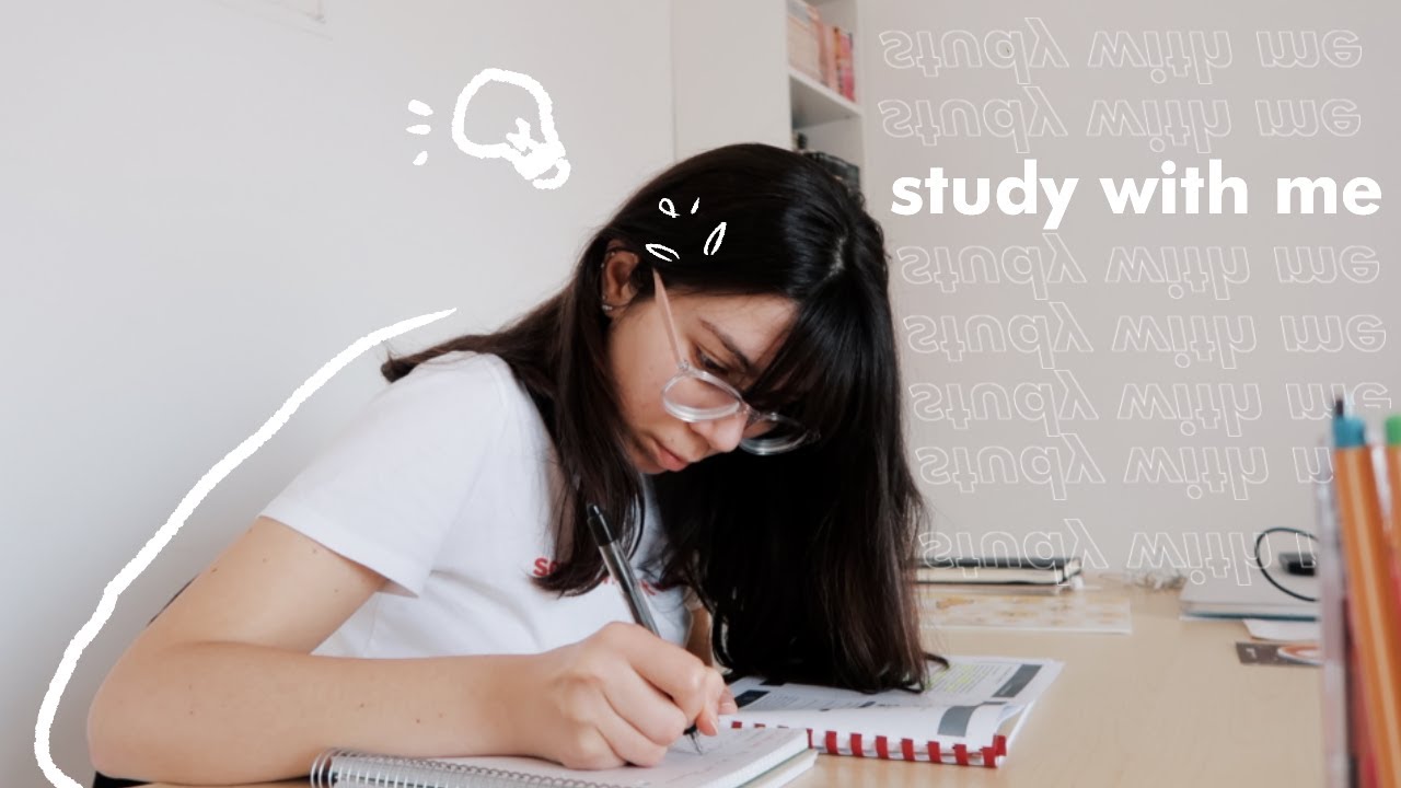 Study with me | 1 hour with lofi chill music (with break notification!)  🎧🛎