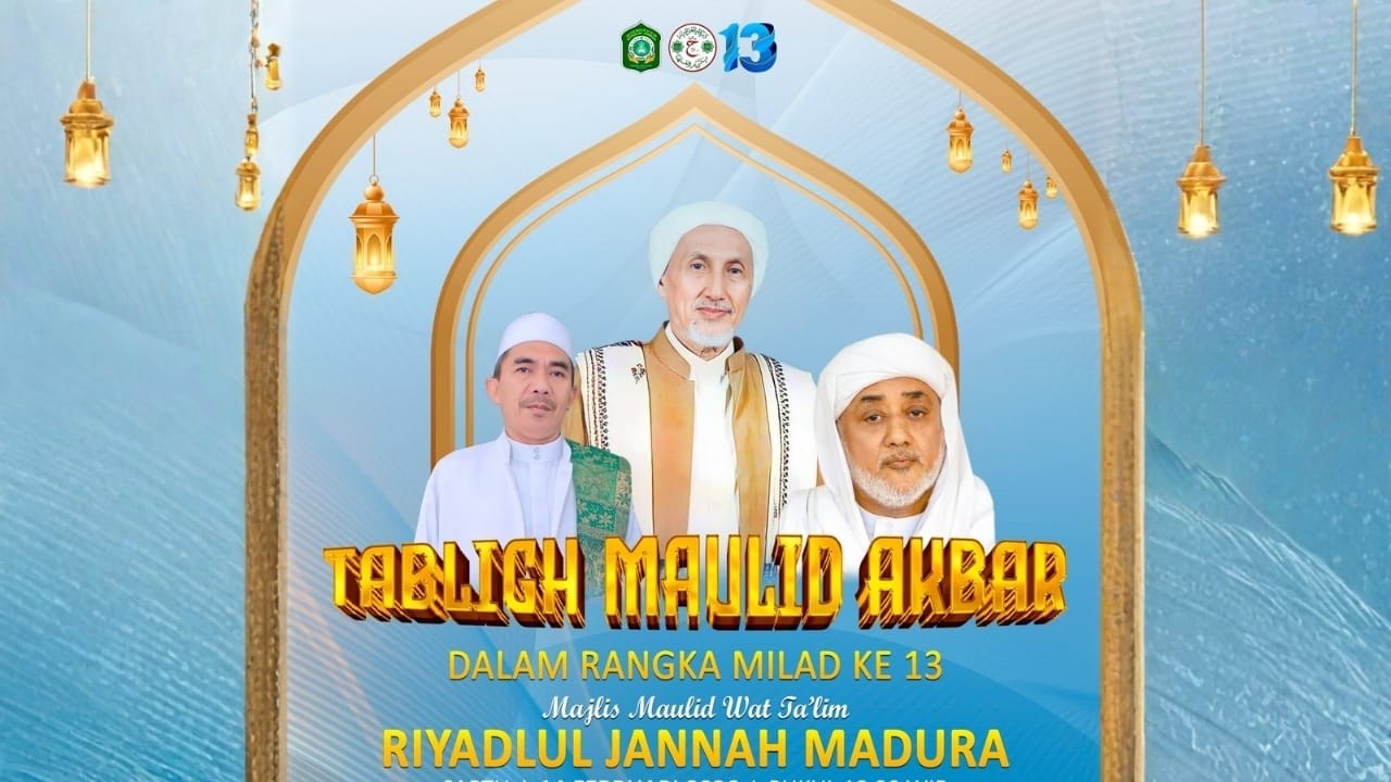🔴LIVE | Milad Ke-13 Tahun - Majlis Maulid Wat Ta'lim Riyadlul Jannah Madura.