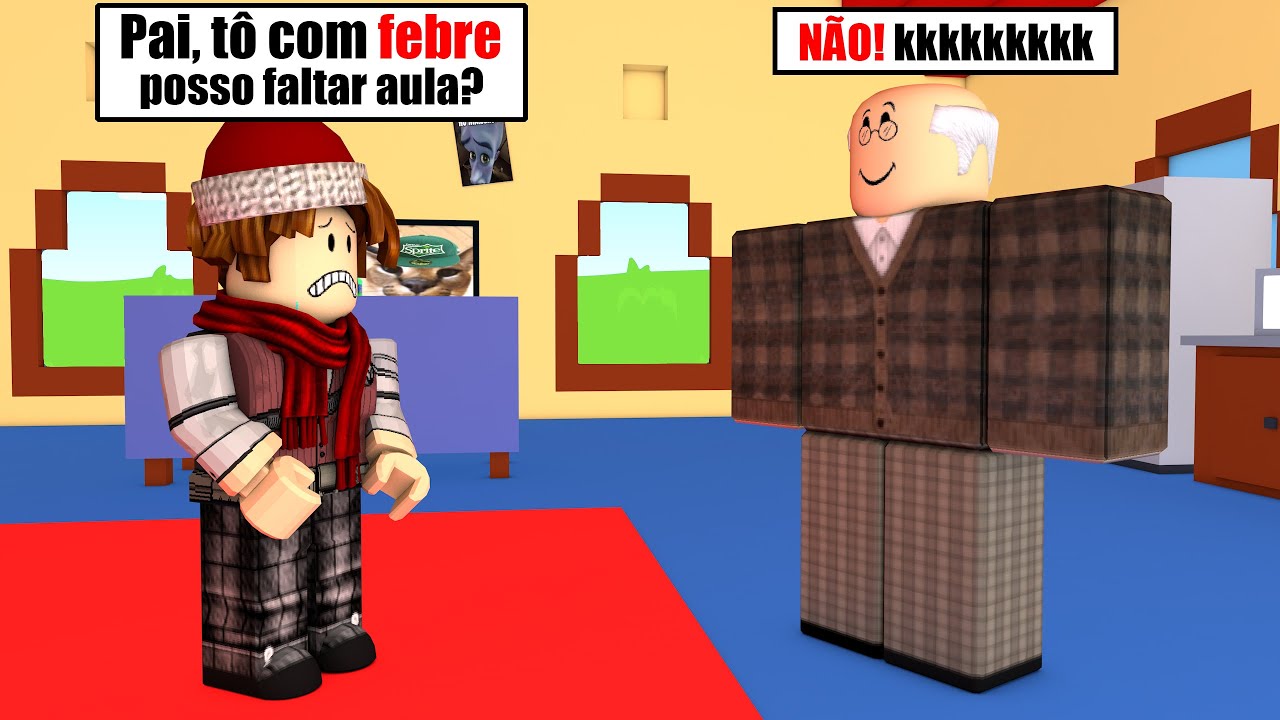 MEU PAI não deixa eu FALTAR A ESCOLA (Roblox Need More Heat)