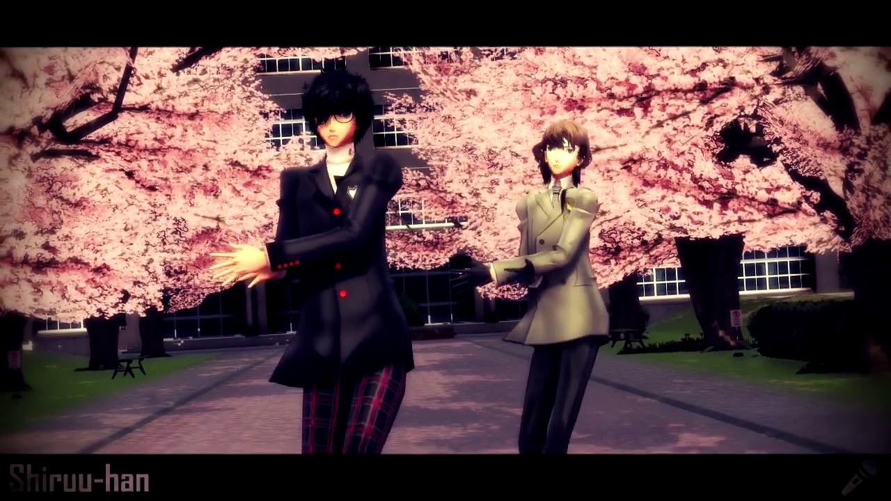 (MMD x Persona 5) Womanizer [Akechi/Akira]
