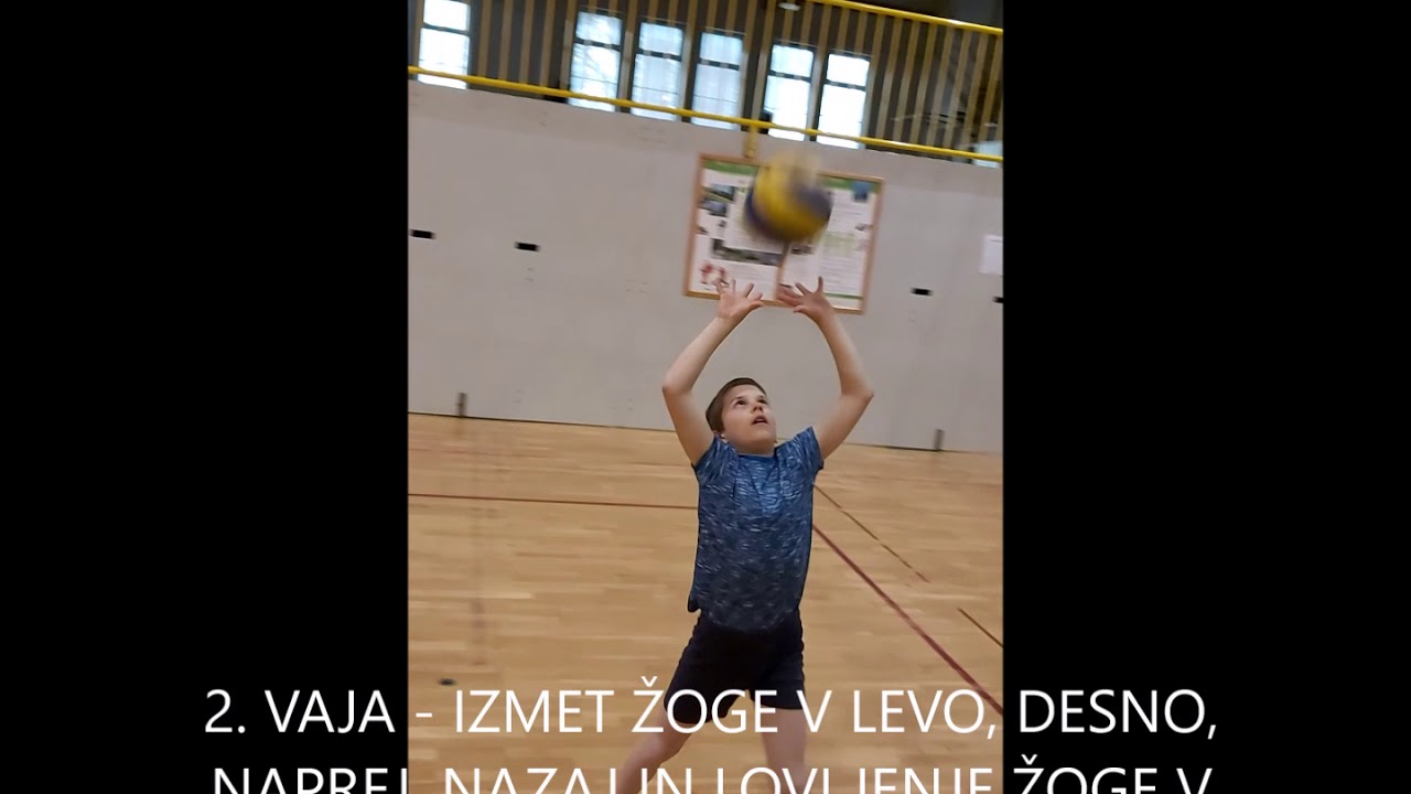 Odbojka   učenje zgornjega odboja