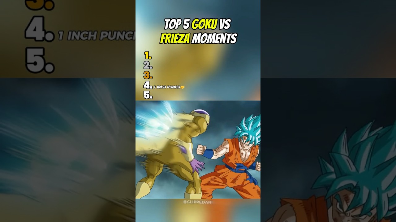 Top 5 FRIEZA vs GOKU Moments😤 | Dragon Ball