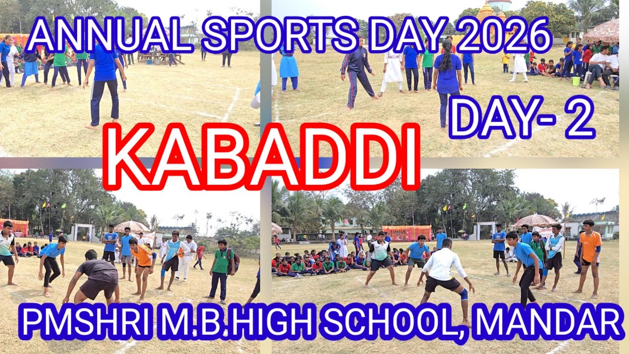 ANNUAL SPOTRS DAY 2026PMSHRI M.B HIGH SCHOOL, MANDAR 
