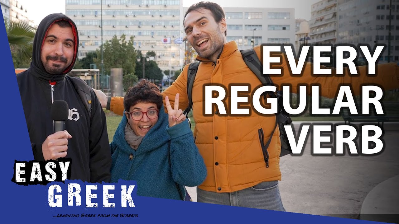 ALL Regular Verb Conjugations in Simple Present | Super Easy Greek 46