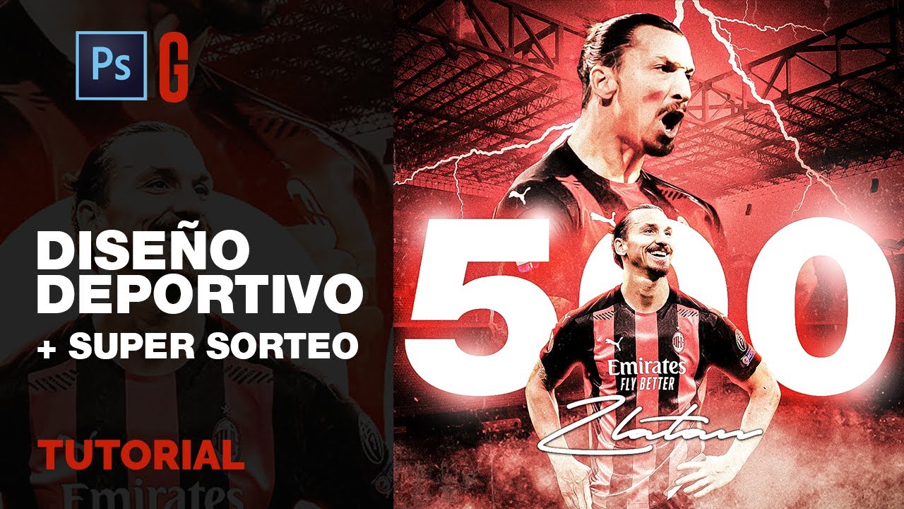Photoshop Tutorial | Creando un Diseño Deportivo para Instagram | Sports Design