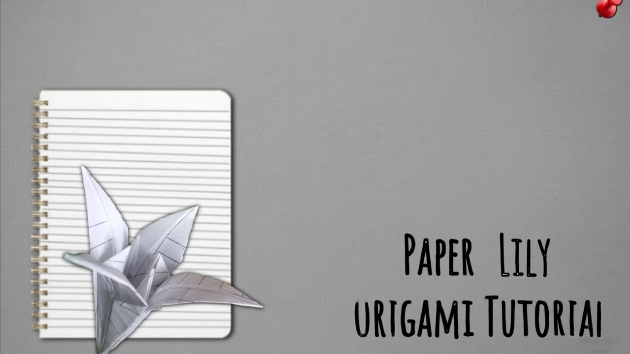 How to make paper lily origami tutorial🪷 