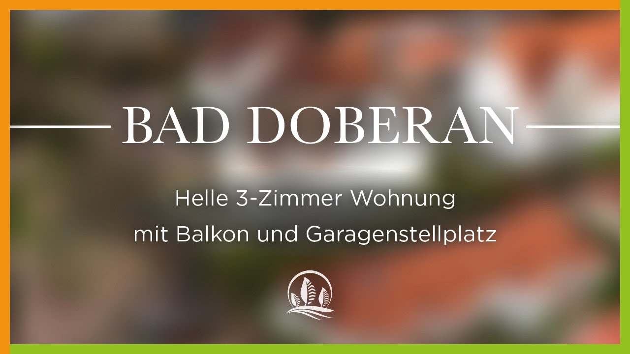 Bad Doberan - Helle 3-Zimmer Wohnung mit Balkon und Garagenstellplatz
