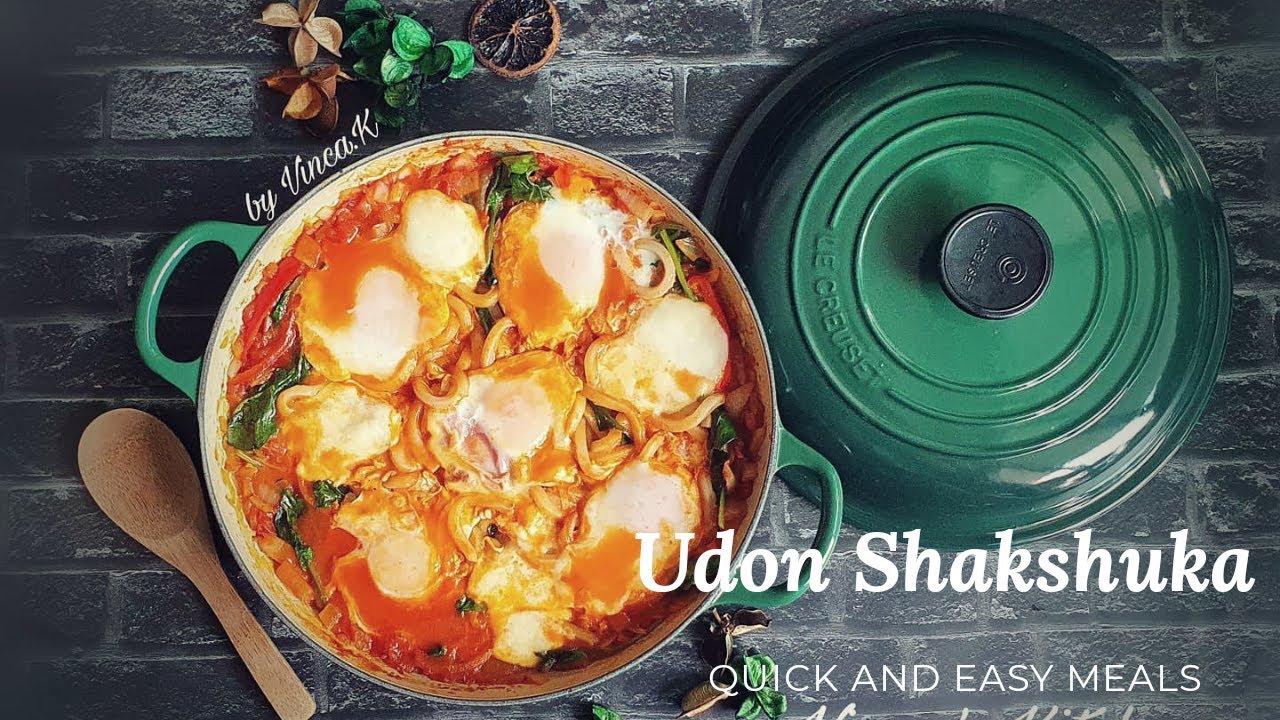 Shakshuka-Udon Shakshuka/Eggs in Tomato Sauce Recipe