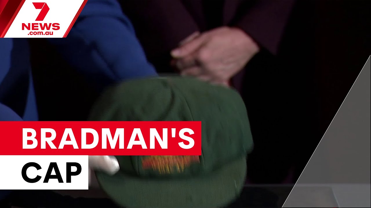 Bradman's legendary baggy green returns home | 7NEWS