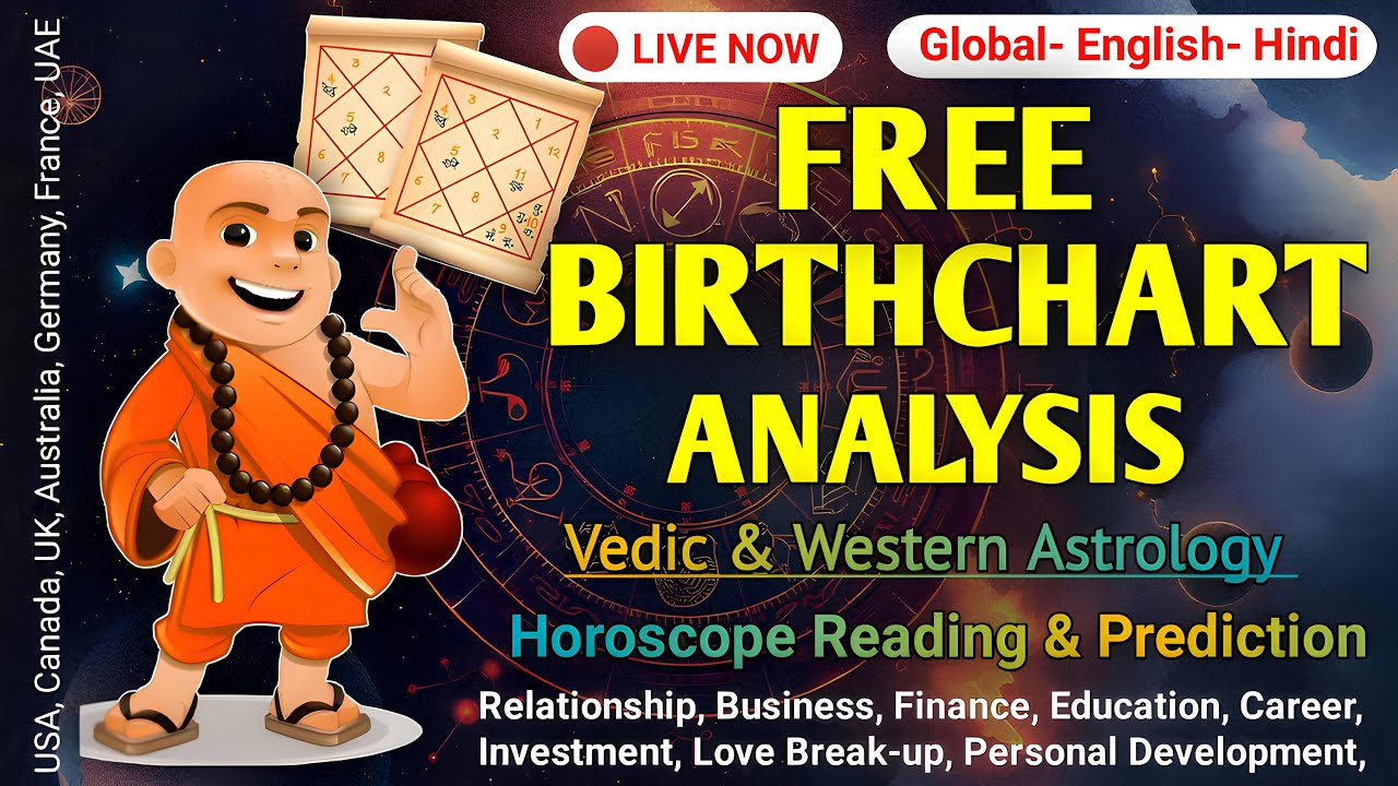 FREE Live Kundli Analysis: Vedic Astrology Q&A on Love, Relationships, Job Career, Finance Business