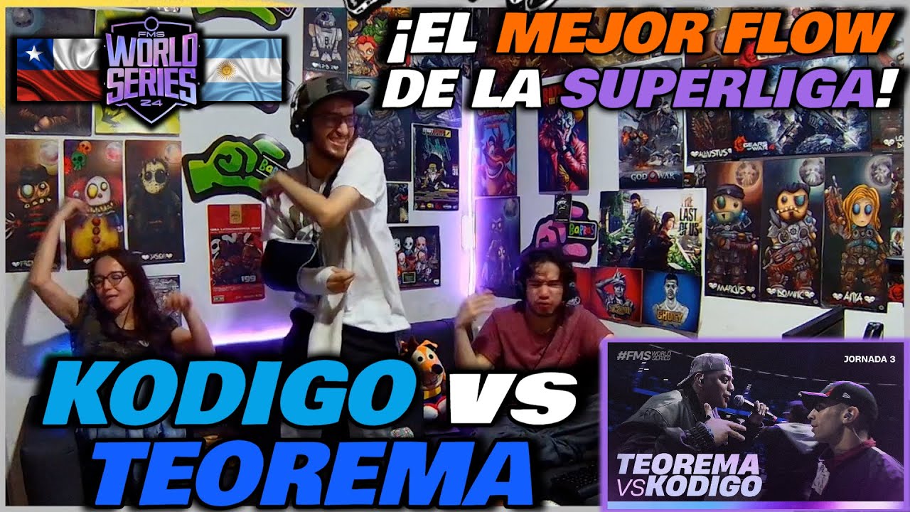 🔴COLOMBIANOS REACCIONAN a TEOREMA vs KODIGO ¡EL MEJOR FLOW DE LA LIGA! [FMS WORLD SERIES SUPERLIGA]