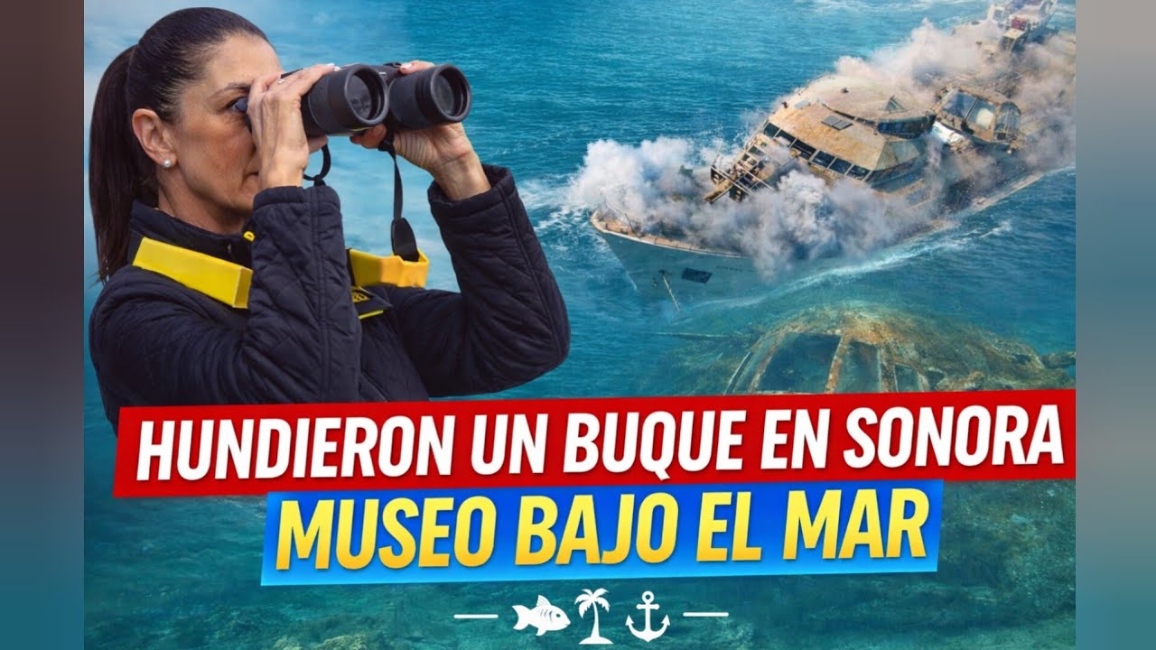 Buque de la Marina ahora vive bajo el mar: así nació el nuevo museo subacuático en Sonora 