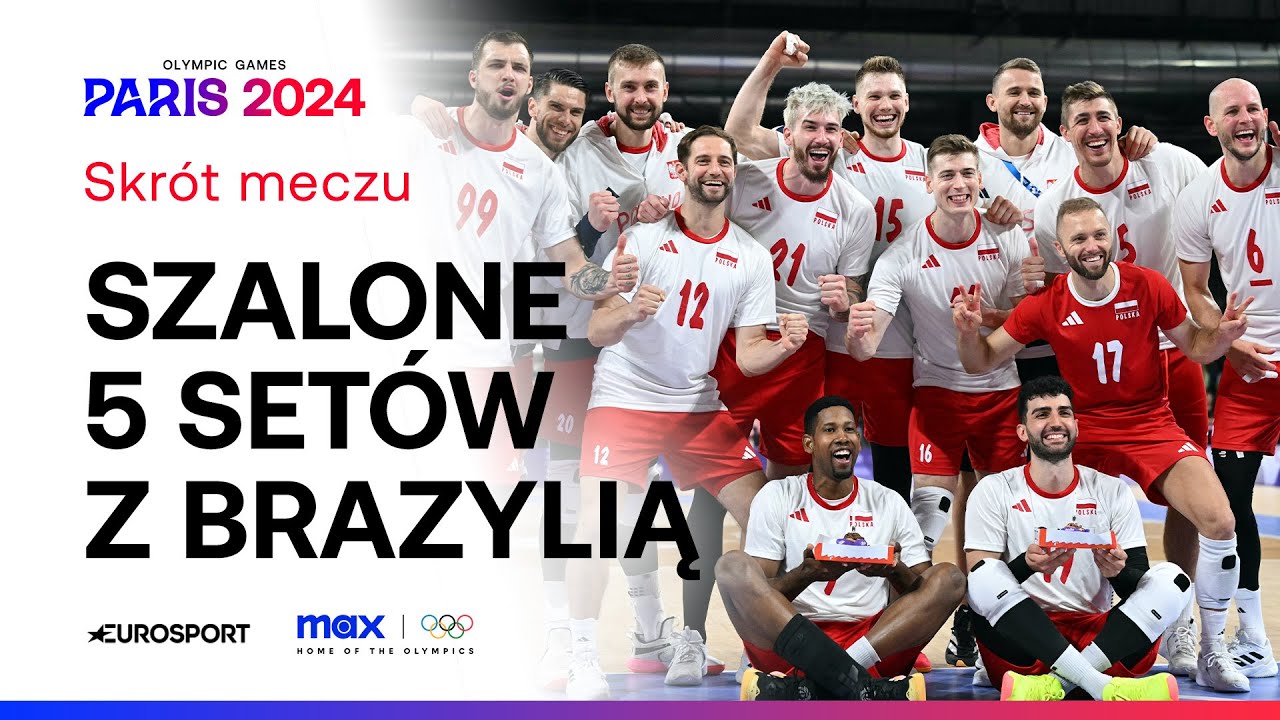 AWANSOWALIŚMY DO ĆWIERĆFINAŁU! 🥳 Polska - Brazylia | Skrót meczu | #Paris2024