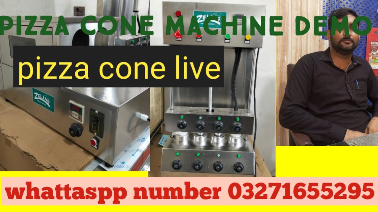 Pizza cone machine demo | pizza cone machine Pakistan price | pizza cone machine live