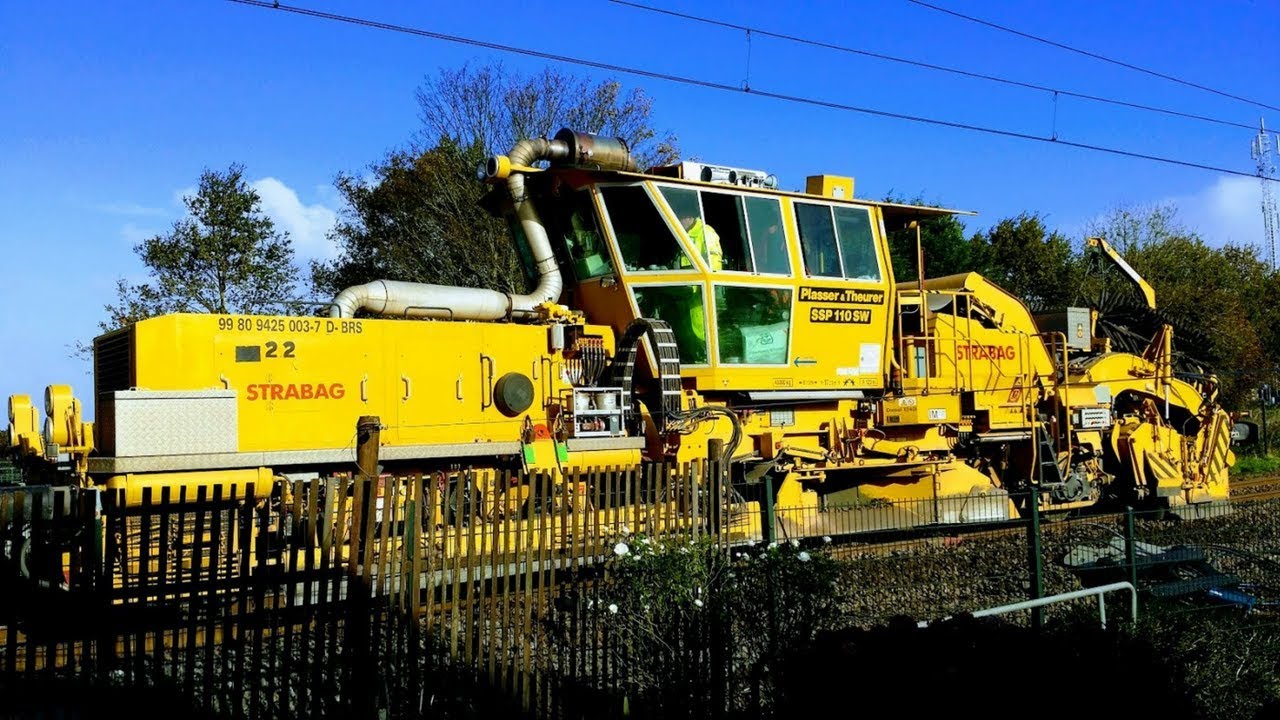 Railroad Construction Work - Eisenbahn dienstfahrzeuge - Werk aan het spoor