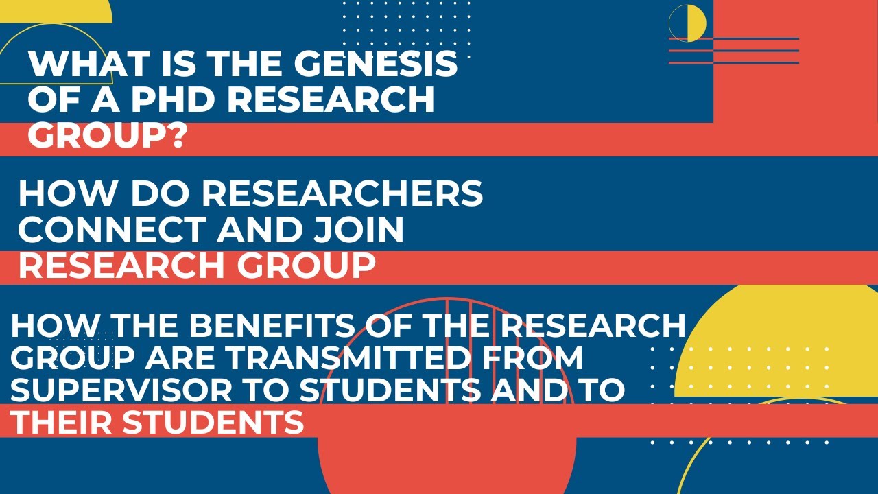 How is a PhD research group formed, and how do they pass on their knowledge to their students?