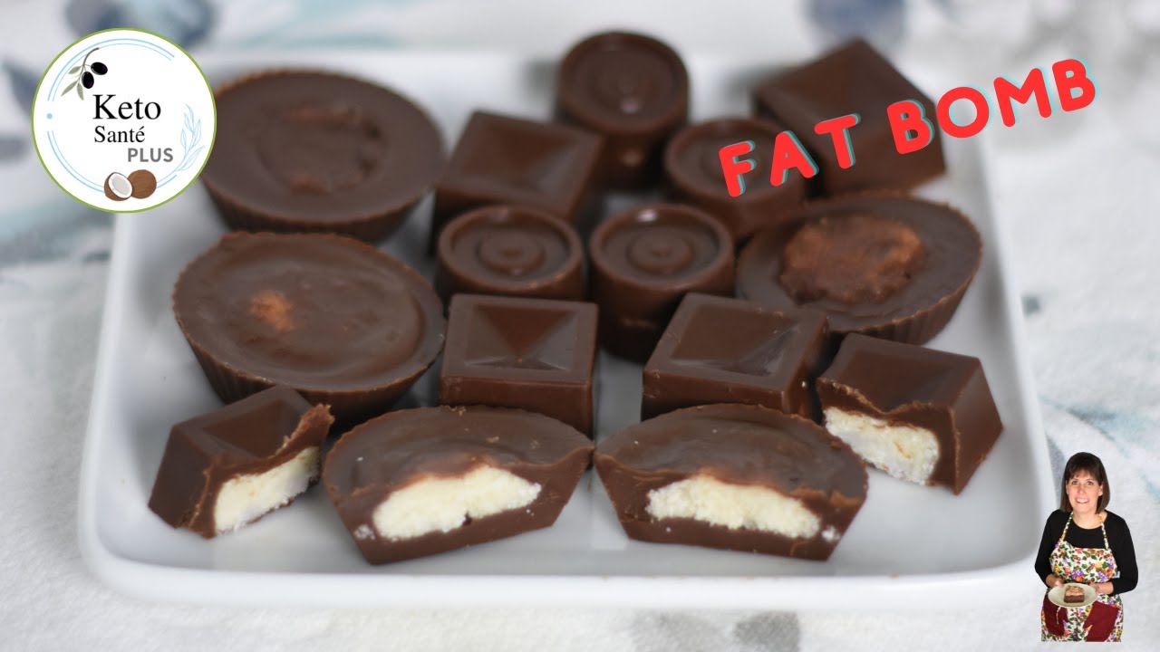 Chocolat à la menthe keto / Bombe de gras cétogène / Fat Bomb sans sucre