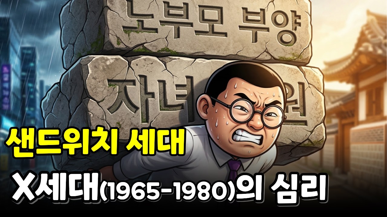 X세대(1965~1980)의 심리 | 대한민국 X세대가 남에게 말 못하는 한 가지 | 심리학 | 뇌과학 | X세대 심리 생존 | 심리 도서관