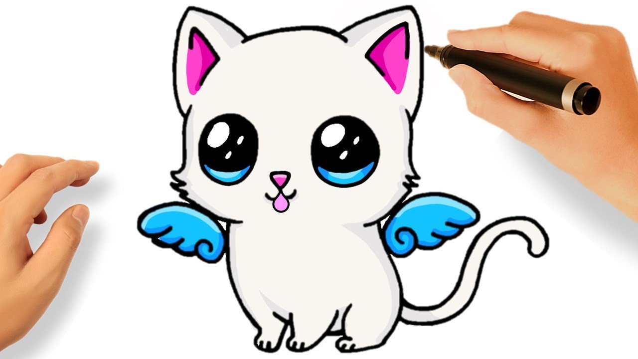 COMO DESENHAR um GATINHO KAWAII